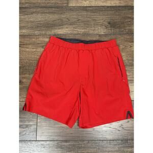 RHONE 7" Swift Lined Running Shorts Mens Medium Red Training Gym Workout NWT